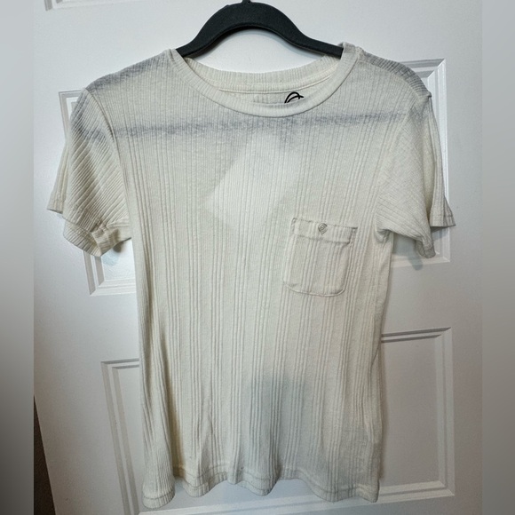 Current Elliott The Heather Pocket Tee Cream Size 0 - Picture 1 of 8